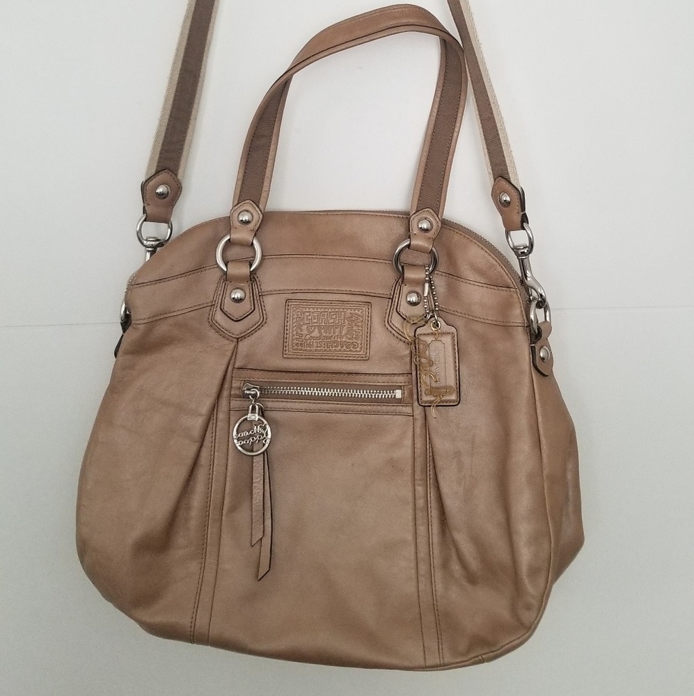 Coach tan bag